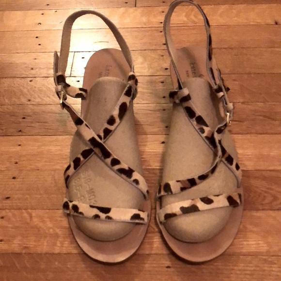 KATE SPADE - Animal Print Wedge Sandals - Picture 12 of 12